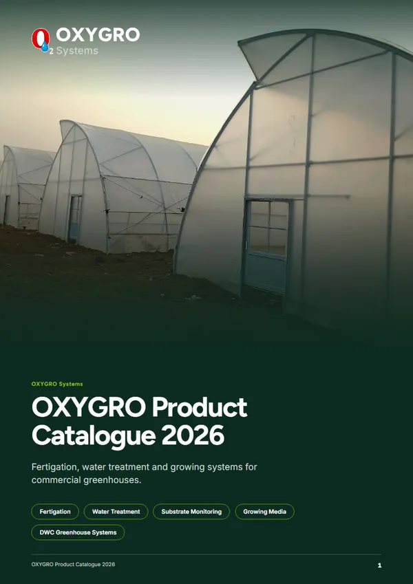 Cover of the OXYGRO Product Catalogue 2026